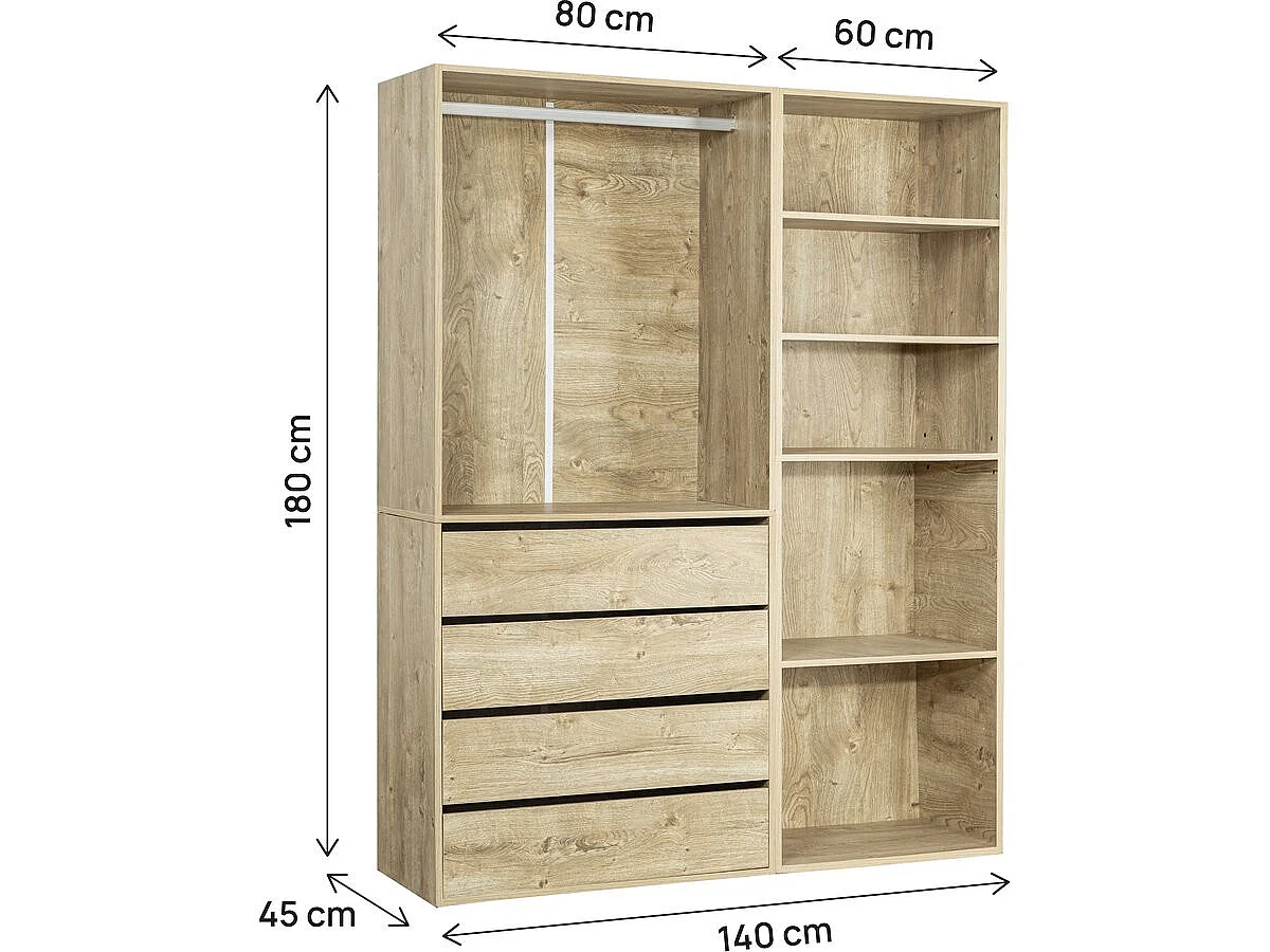 Modulares Ankleideset "Opera" - 2 Elemente - Beige