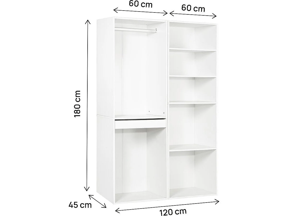 Modulärt Dressing Kit "Opera" - 2 Element - Vit