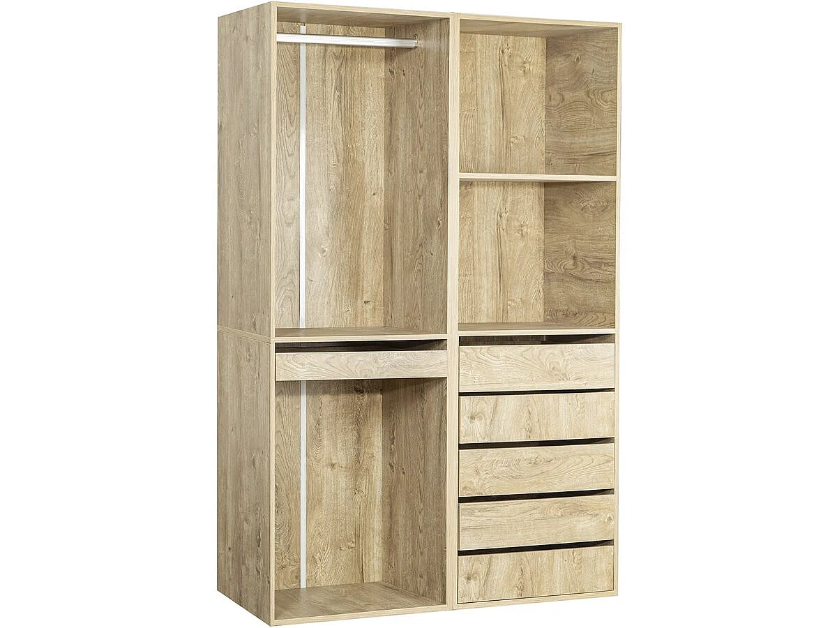 Modulärt "Opera" Dressing Kit - 2 Element - Beige, Robust Struktur, Organiserad Förvaring