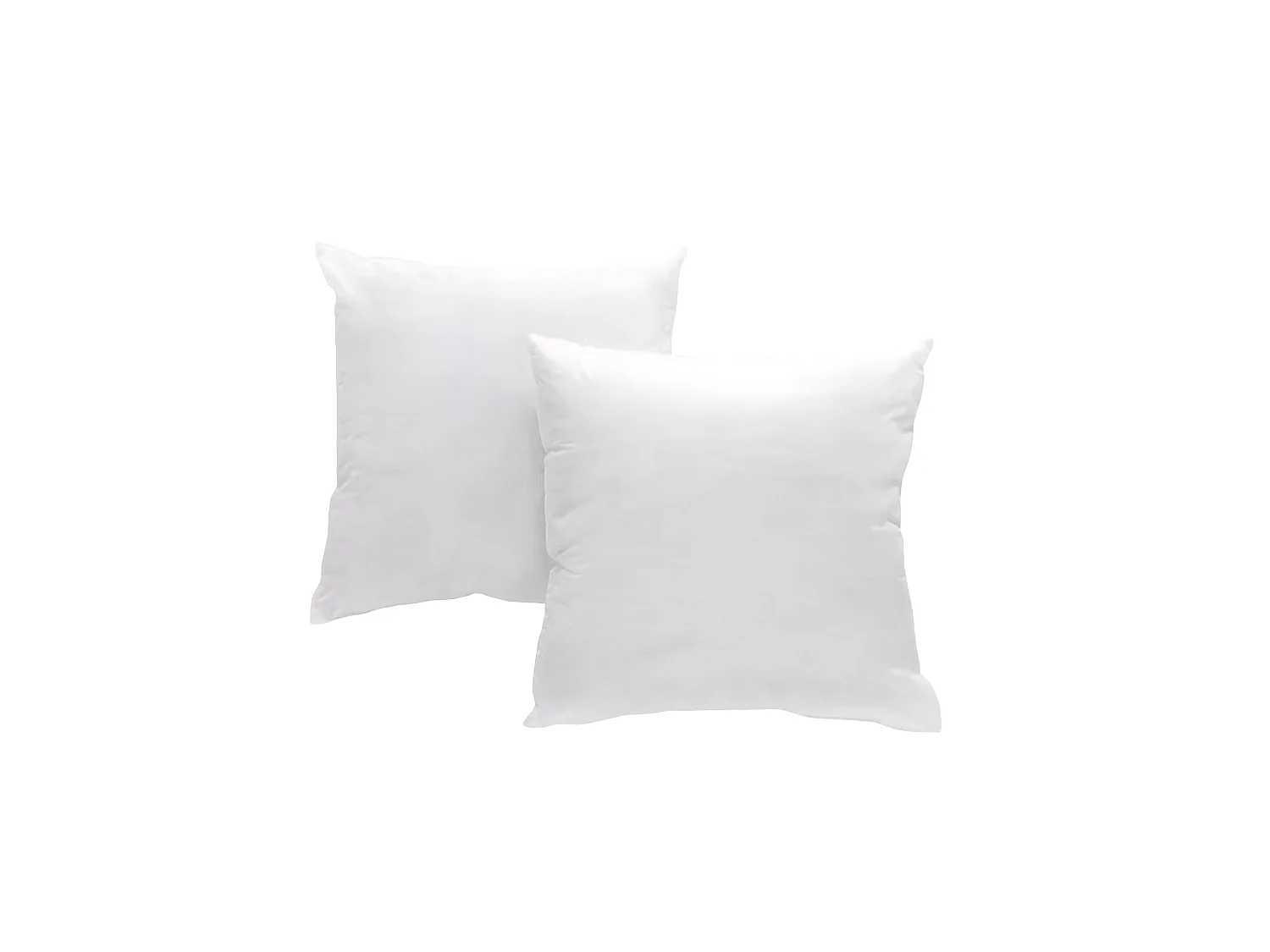 Taies d'oreillers 65x65cm - Blanc - Coton Lavé