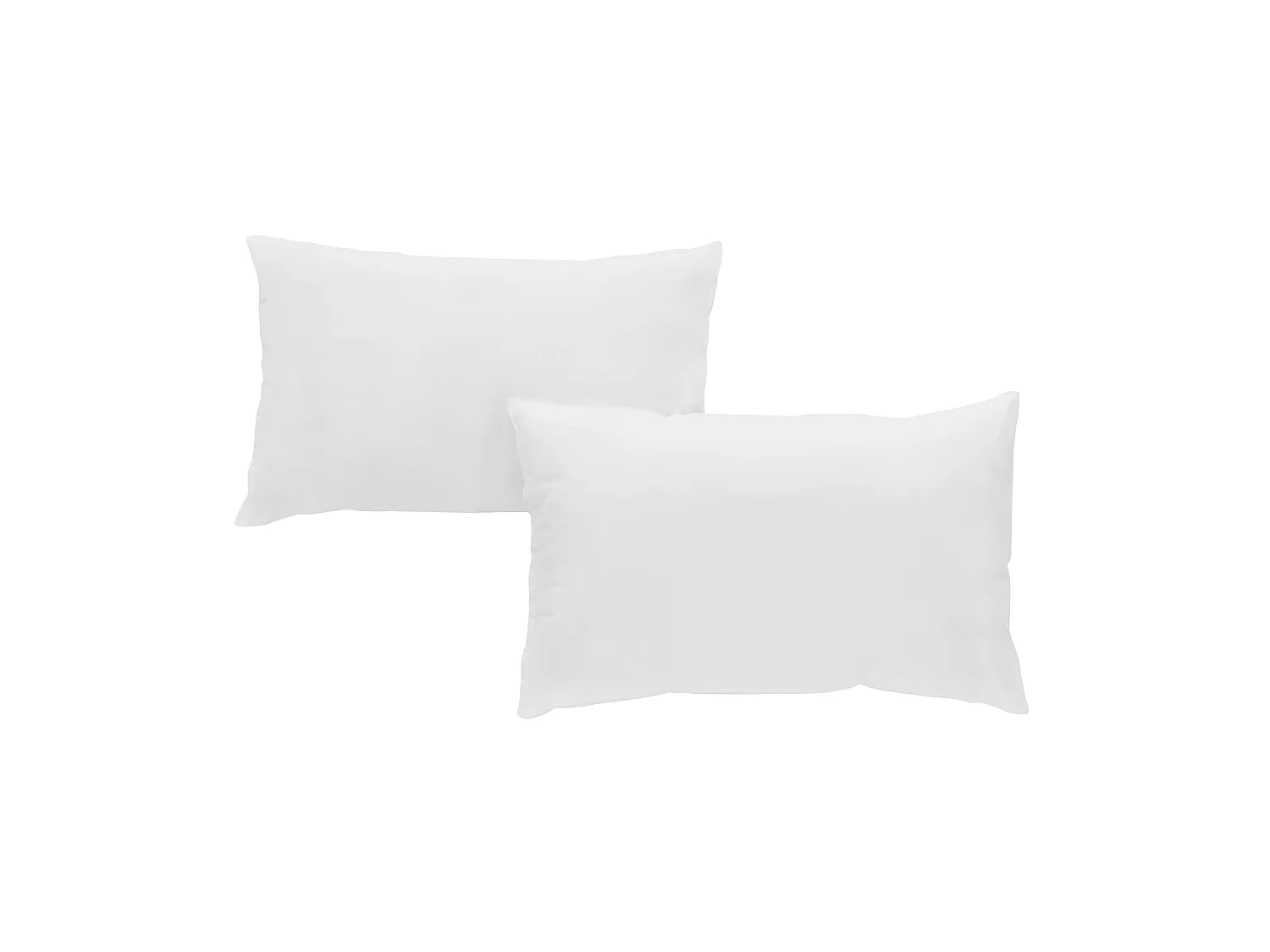 Taies d'oreillers 50x70cm - Blanc - Satin de Coton