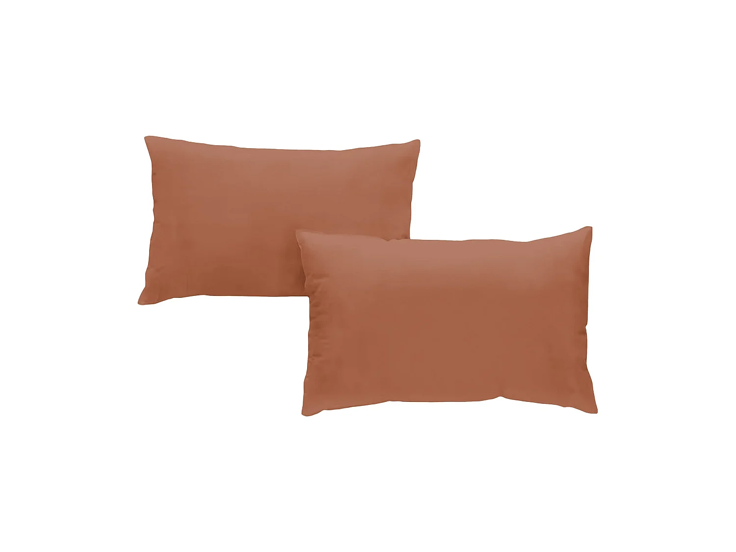 Taies d'oreillers 50x70cm - Mocca Mousse - Satin de Coton