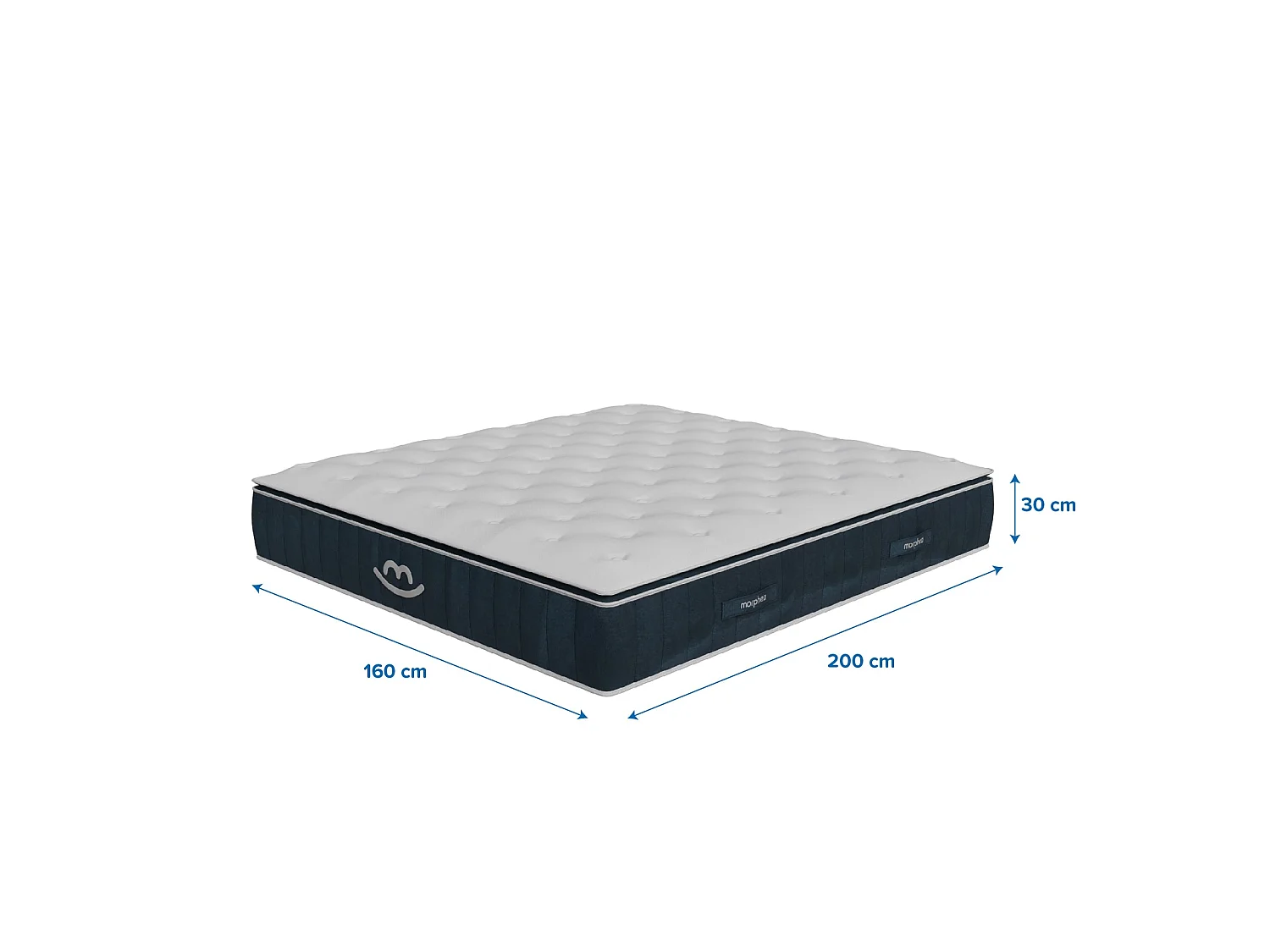 Matelas luxe hybride mémoire de forme 160x200 épais 30cm