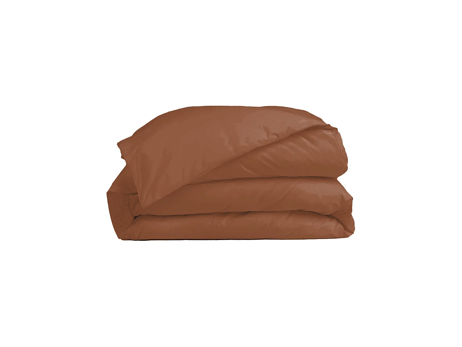 Housse de couette 220x240cm - Mocca Mousse - Satin de Coton