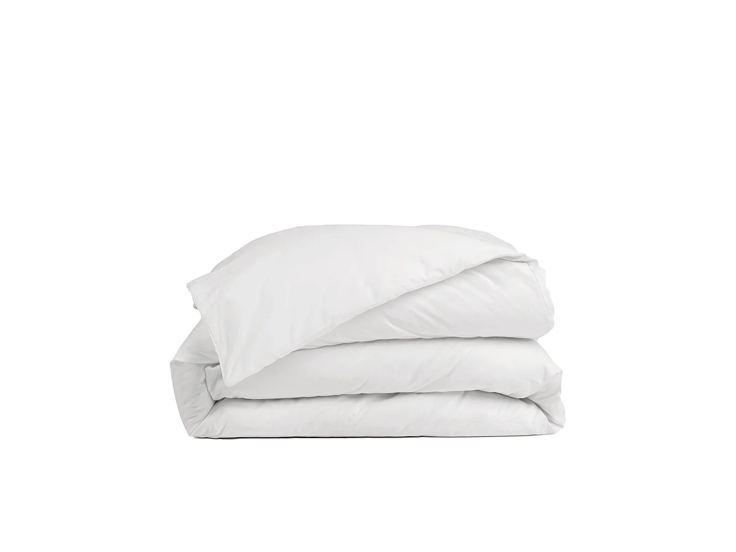 Housse de couette 240x260cm - Blanc - Coton Lavé