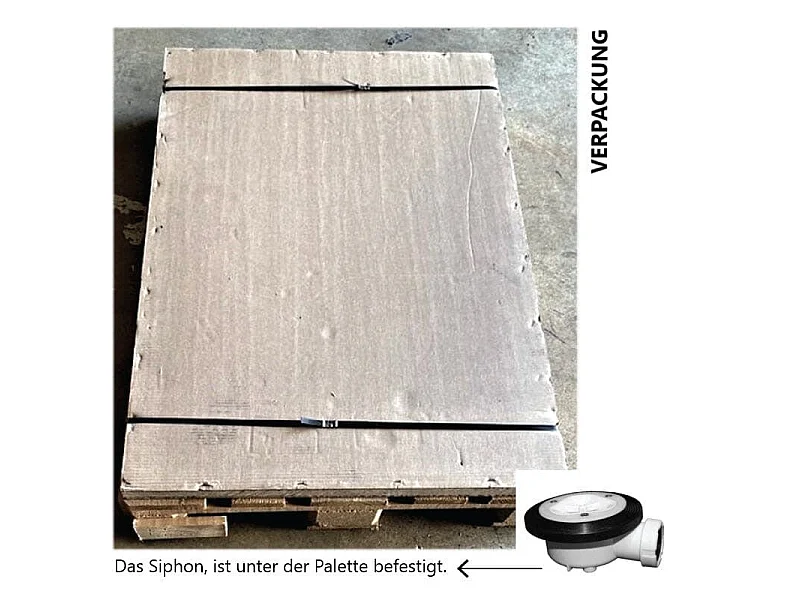 Plato de ducha resina SIERRA blanco  100x120 cm rejilla acero inox.