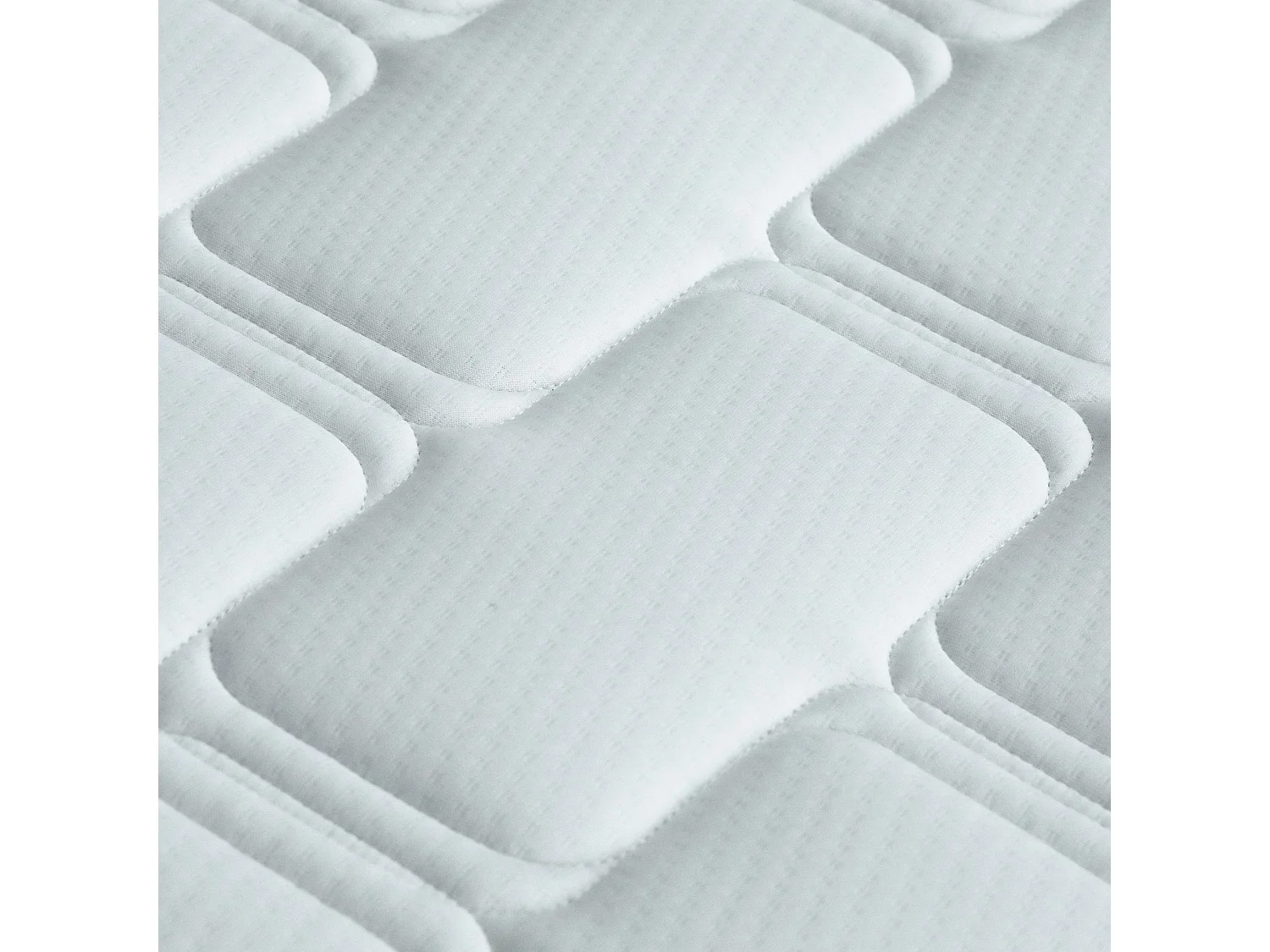 Ensemble matelas mousse accueil memoire de forme, H16 cm, sommier en kit beige Dimensions - 140 x 190 cm