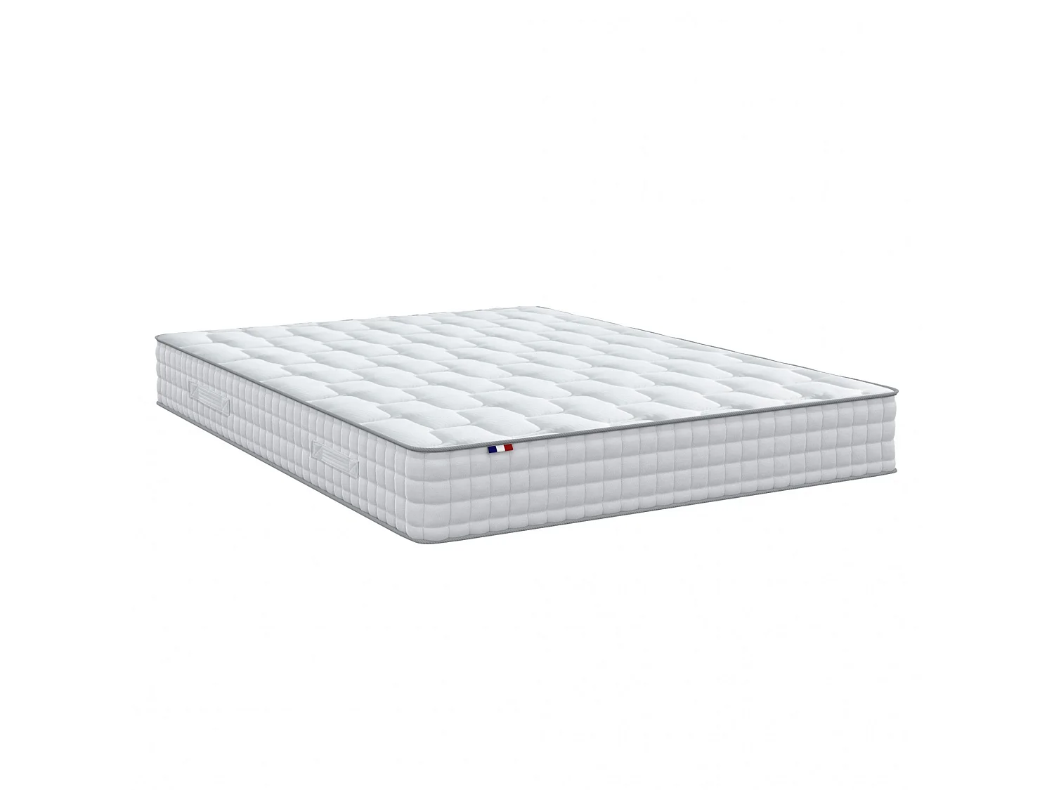 Ensemble matelas ressorts, mémoire de forme, H24 cm, sommier kit beige Dimensions - 140 x 190 cm