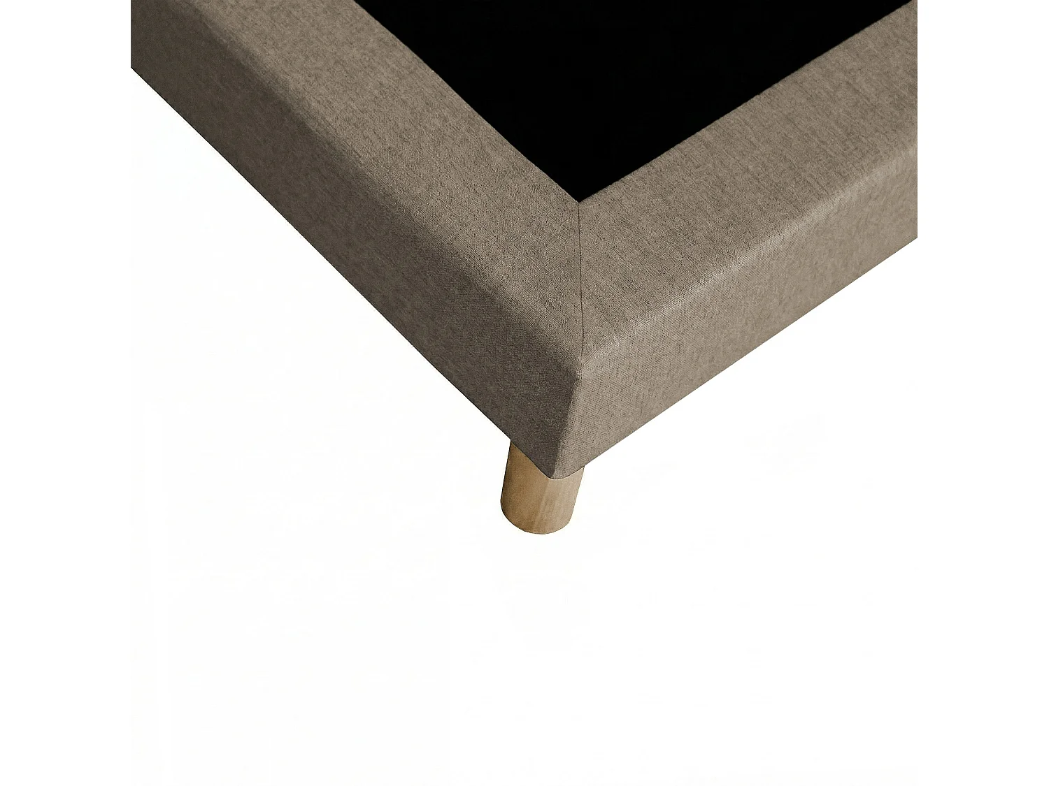 Sommier tapissier à lattes fixes, couchage ferme, soutien optimal - 140 x 200 cm, Sommier - Taupe