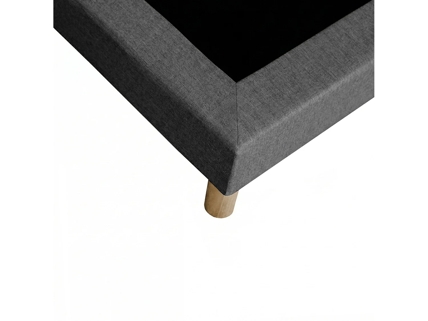 Sommier tapissier à lattes fixes, couchage ferme, soutien optimal - 140 x 180 cm, Sommier -  Gris Foncé