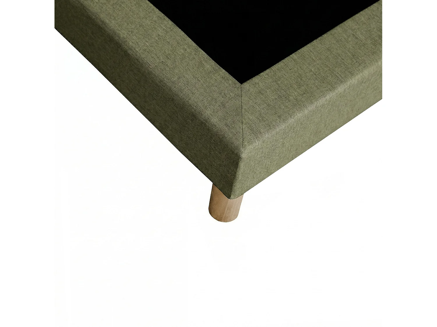 Sommier tapissier à lattes fixes, couchage ferme, soutien optimal - 160 x 200 cm, Sommier - Vert