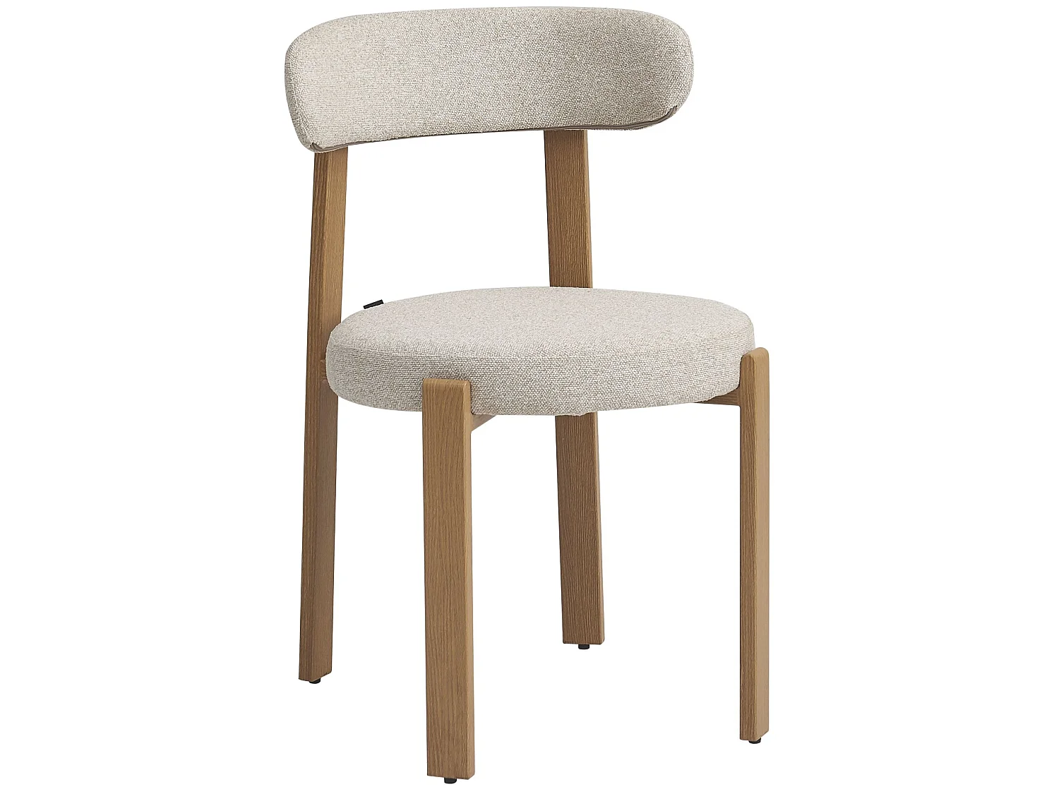 Esszimmerstuhl mit Bouclé-Bezug – Beige – AFINATTE