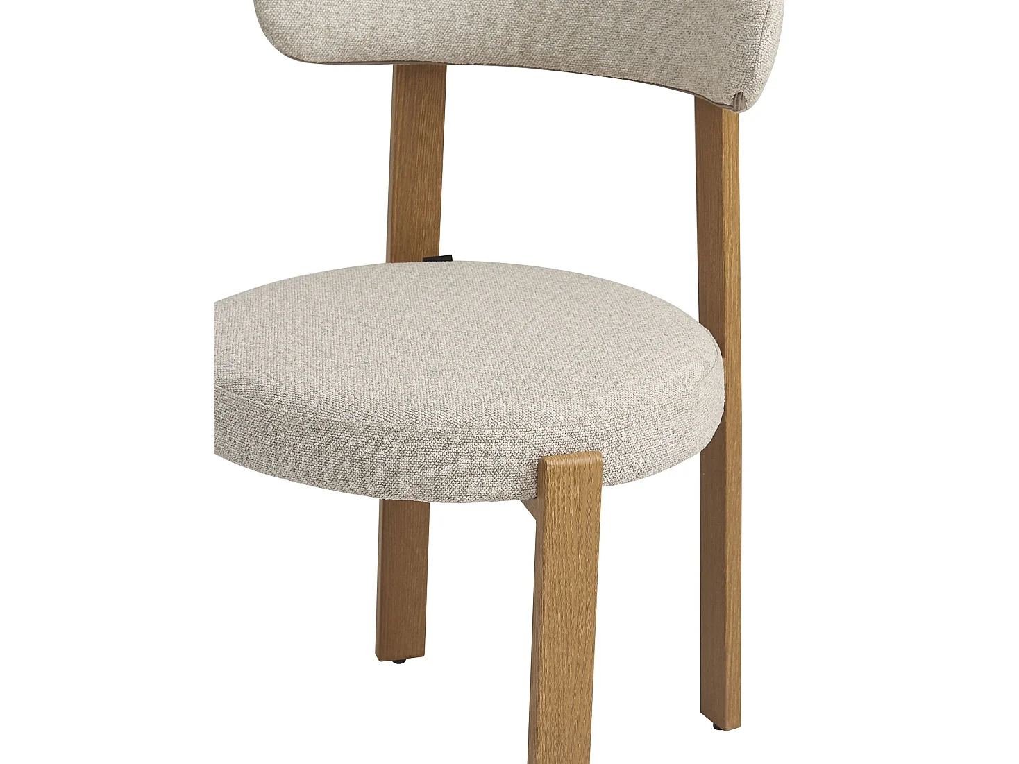 Esszimmerstuhl mit Bouclé-Bezug – Beige – AFINATTE