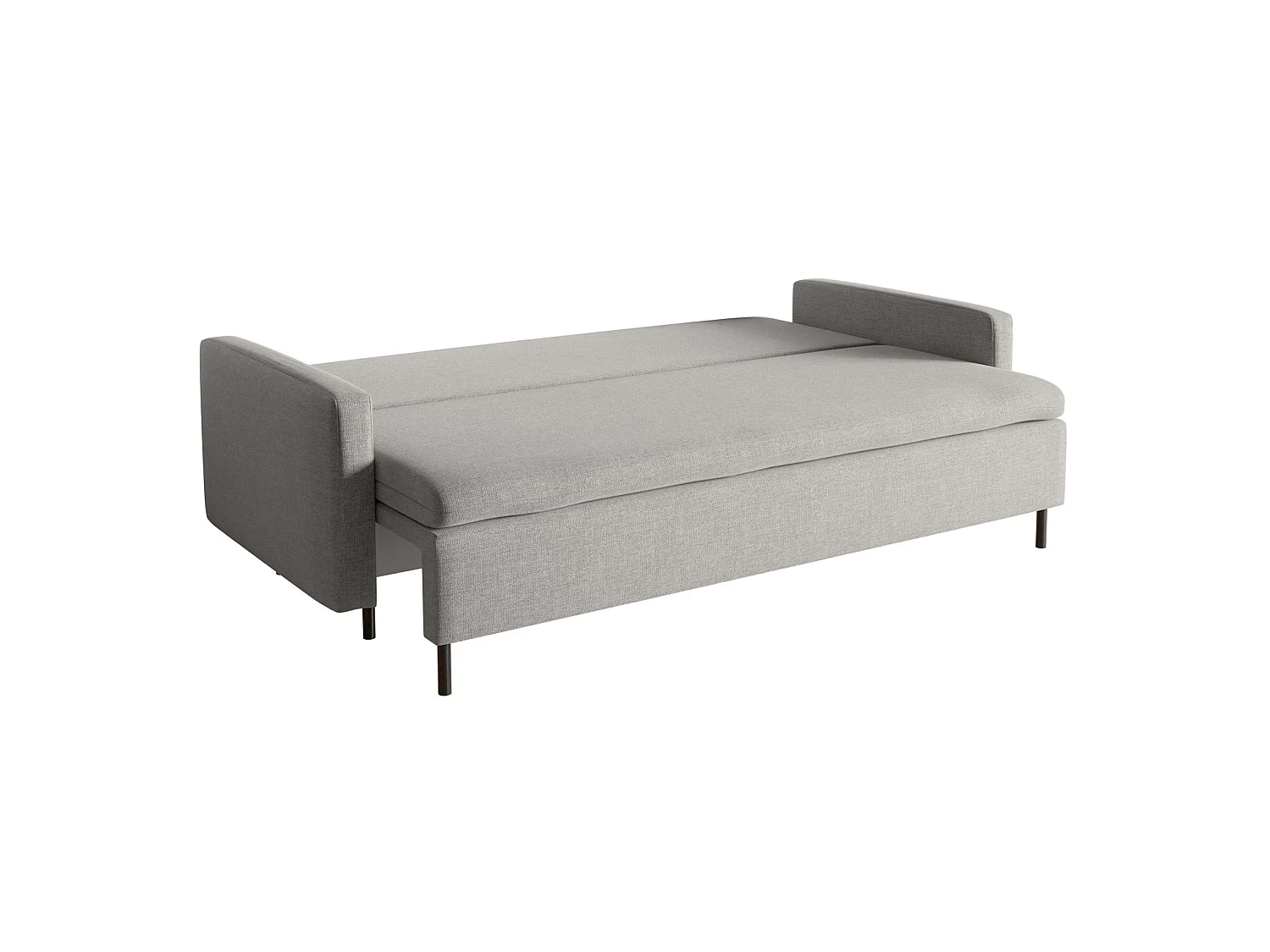 Canapé 3 places convertible avec coffre – Chenille – Gris – UMPRO