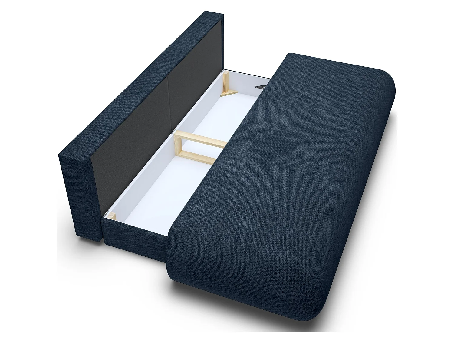 3-Sitzer Sofa mit Schlaffunktion – Chenille – Dunkelblau – ARMONE