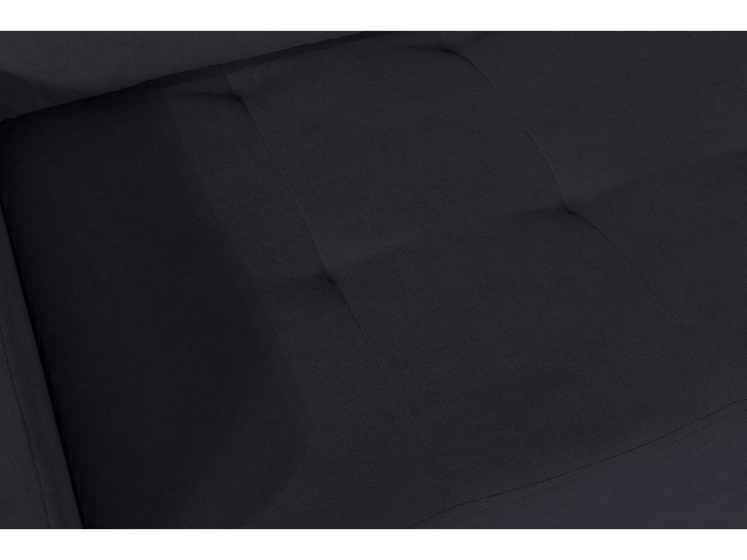Ecksofa mit Schlaffunktion & Bettkasten – Chenille – Ottomane rechts – Graphit – LARELLE