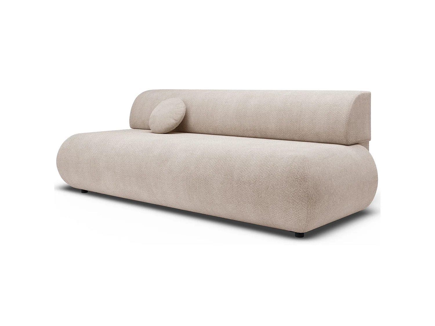 3-Sitzer Sofa mit Schlaffunktion – Chenille – Hellbeige – ARMONE