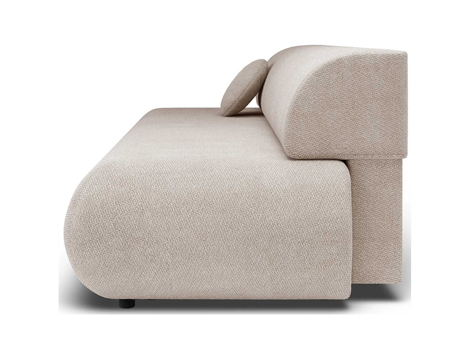 3-Sitzer Sofa mit Schlaffunktion – Chenille – Hellbeige – ARMONE