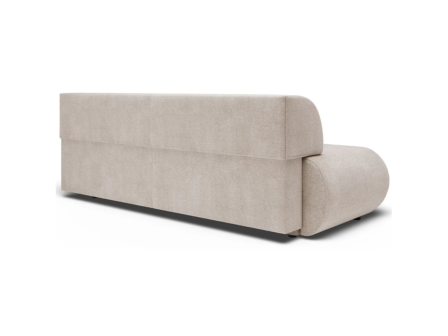 3-Sitzer Sofa mit Schlaffunktion – Chenille – Hellbeige – ARMONE