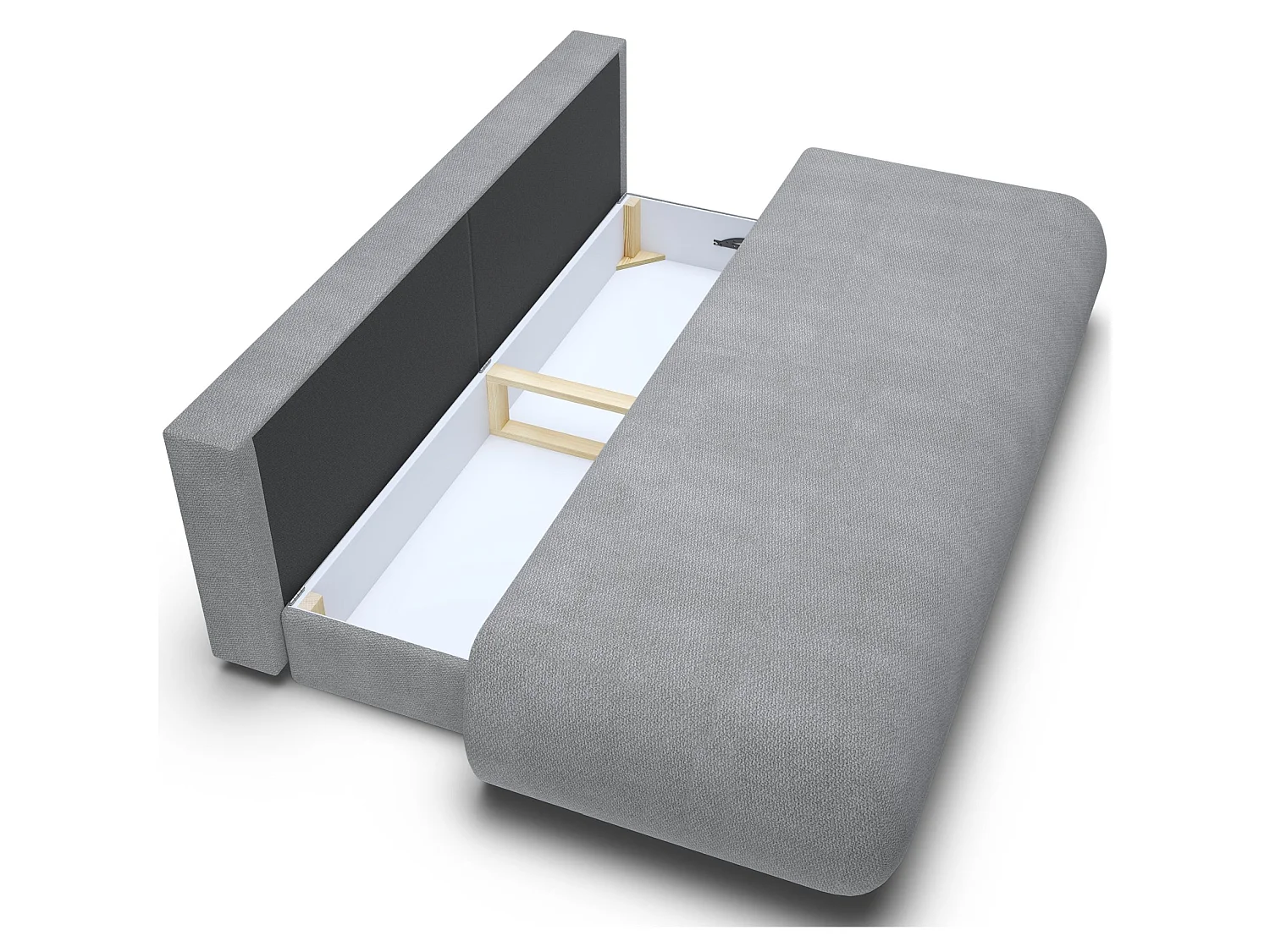 3-Sitzer Sofa mit Schlaffunktion – Chenille – Grau – ARMONE