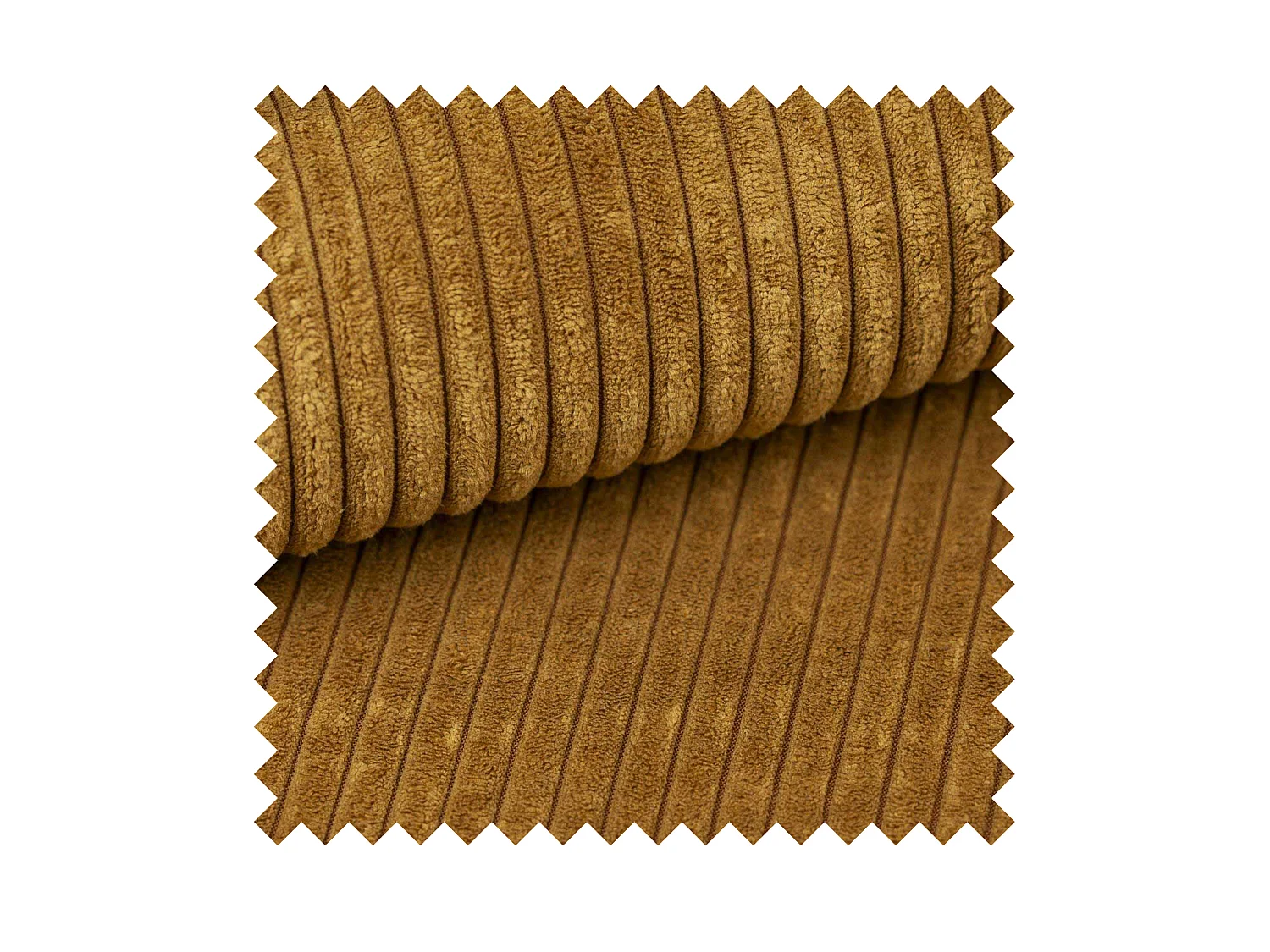 Ecksofa mit Schlaffunktion & Bettkasten – Cord – Universal – Senfgelb – MAILLO