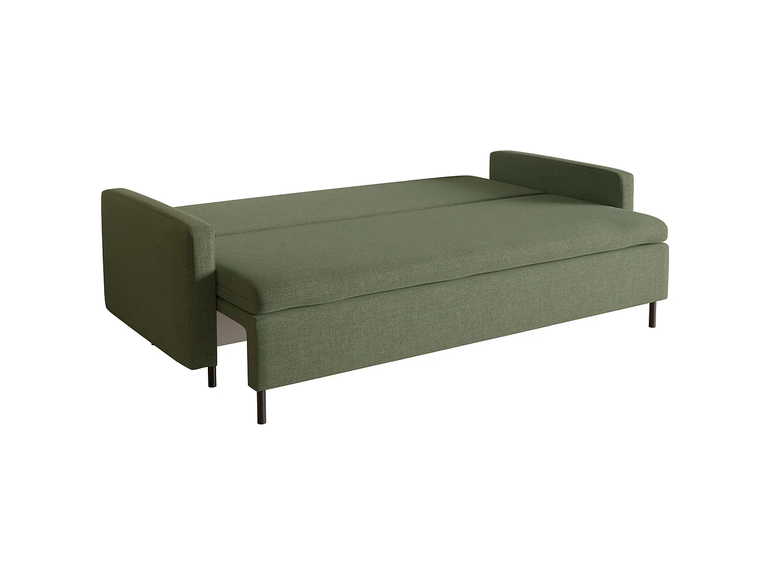 Canapé 3 places convertible avec coffre – Chenille – Vert foncé – UMPRO