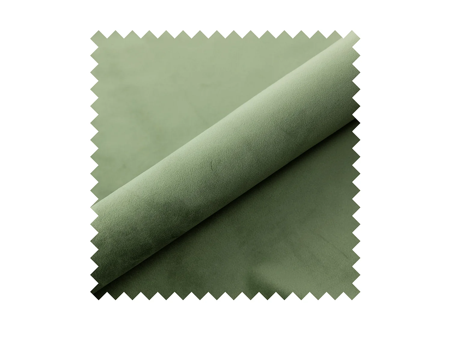 Canapé d'angle convertible – Velours déperlant – Universel – Pieds dorés – Vert sauge – VOLIO