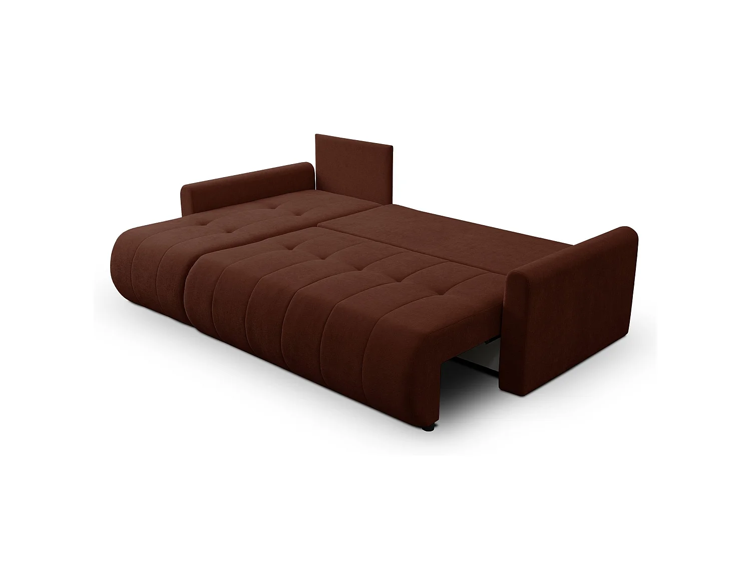Ecksofa mit Schlaffunktion & Bettkasten – Chenille – Universal – Kupfer – TIMMONE