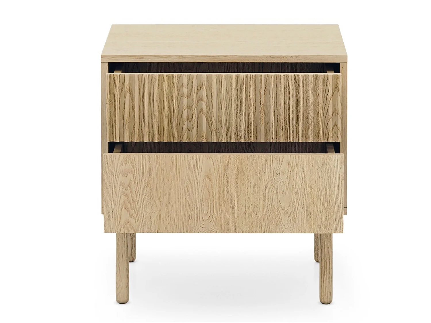 Nachttisch 2 Schubladen – 53 cm – Cremona Eiche – TAVO