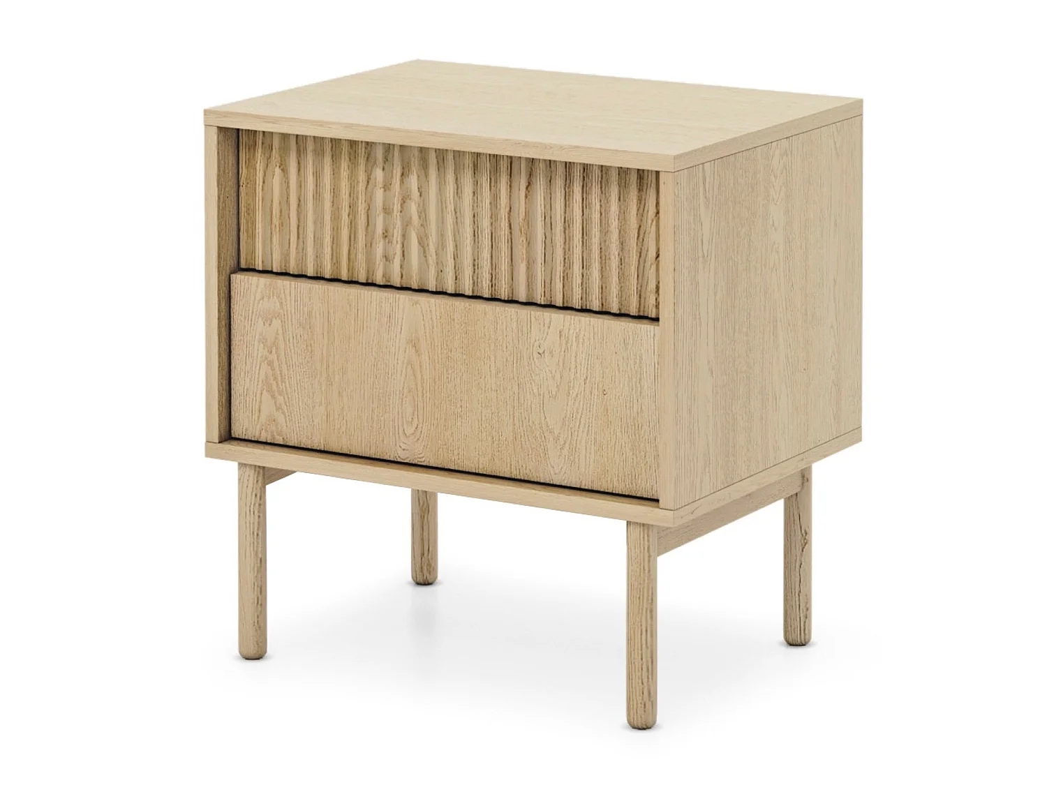 Nachttisch 2 Schubladen – 53 cm – Cremona Eiche – TAVO