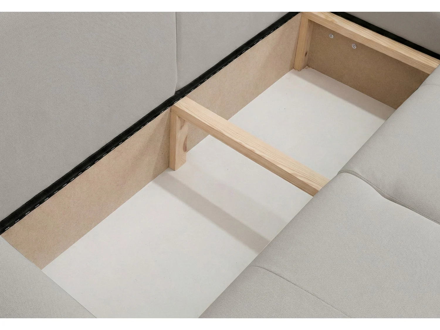 Canapé d'angle convertible – universel – velours grège - OLIDO