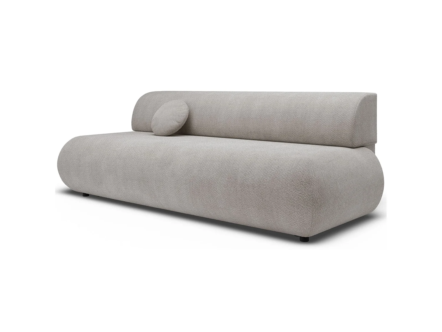 3-Sitzer Sofa mit Schlaffunktion – Chenille – Hellgrau – ARMONE