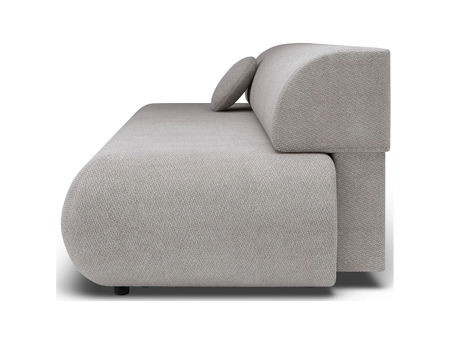 3-Sitzer Sofa mit Schlaffunktion – Chenille – Hellgrau – ARMONE