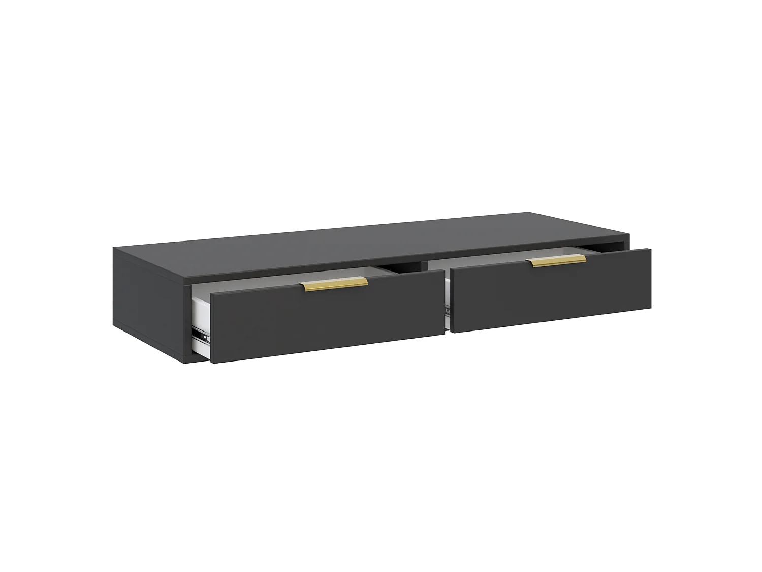 Schminktisch mit 2 Schubladen - Schwarz - 110 cm - VENA