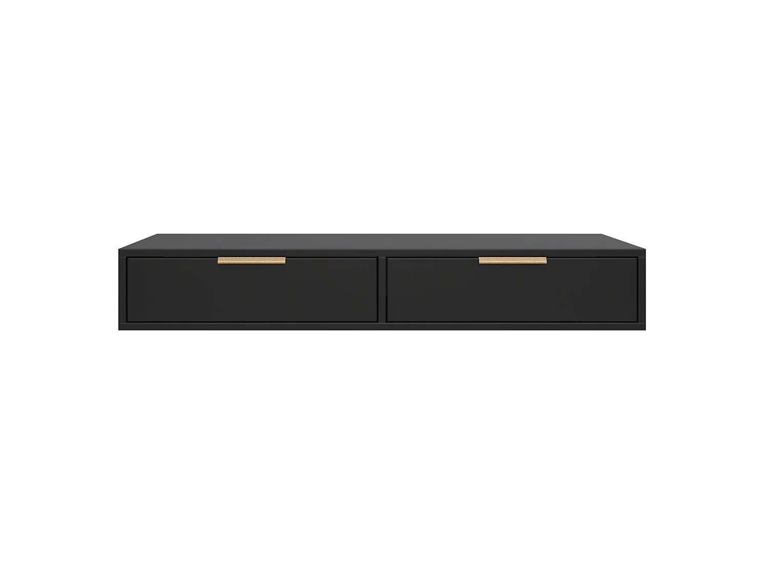 Schminktisch mit 2 Schubladen - Schwarz - 110 cm - VENA