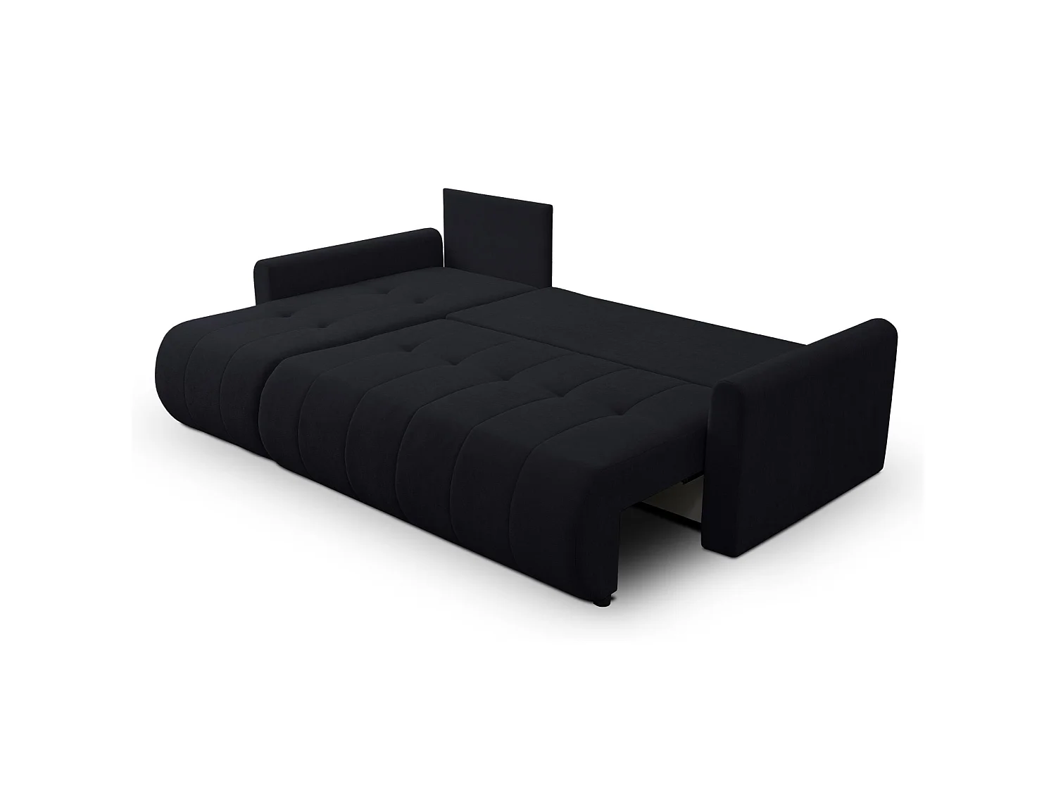 Hoekbank met slaapfunctie & opbergruimte – Chenille – Universeel – Grafiet – TIMMONE