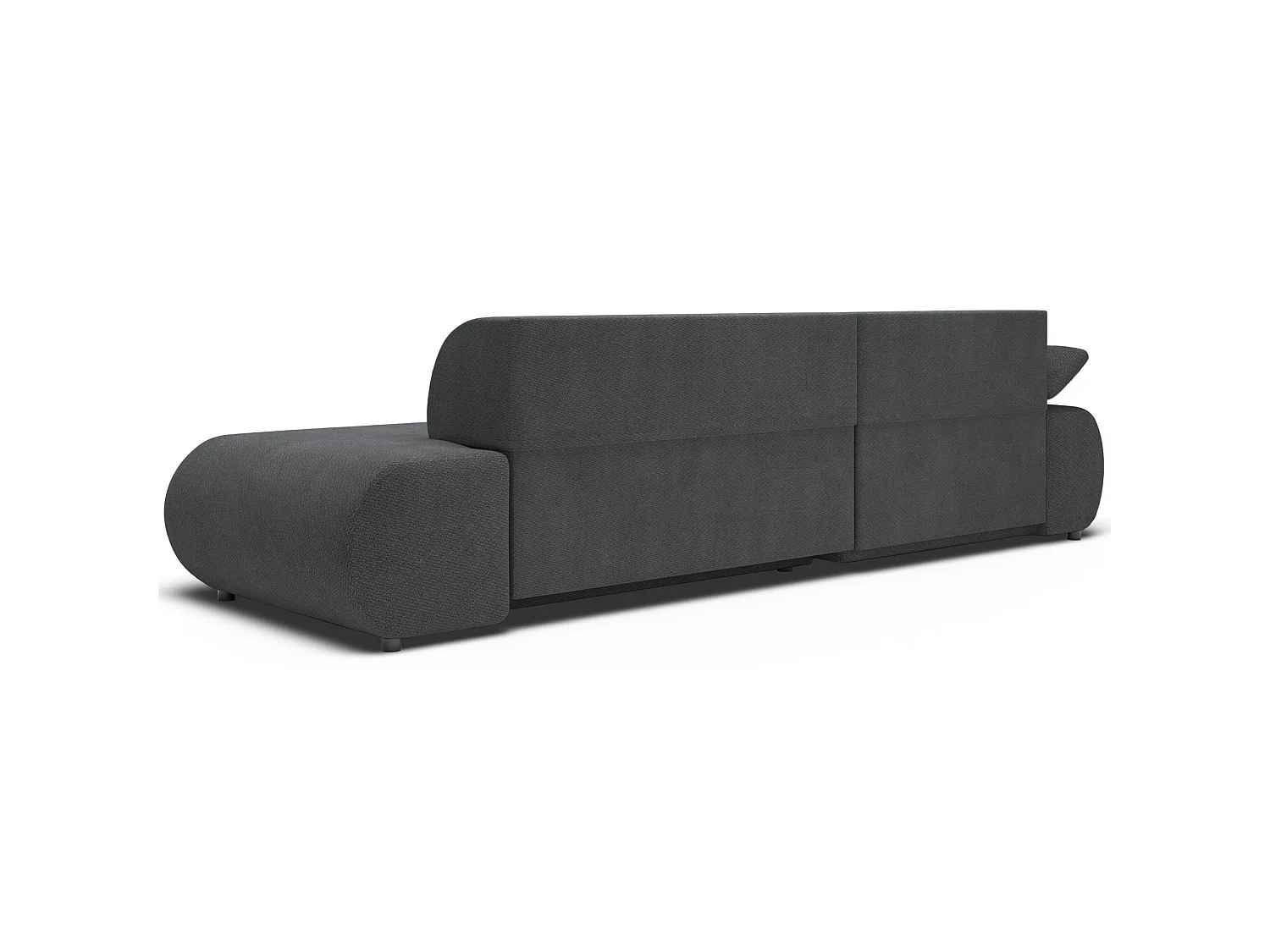 Canapé d'angle convertible – Chenille – angle à gauche – Graphite – ARMONE