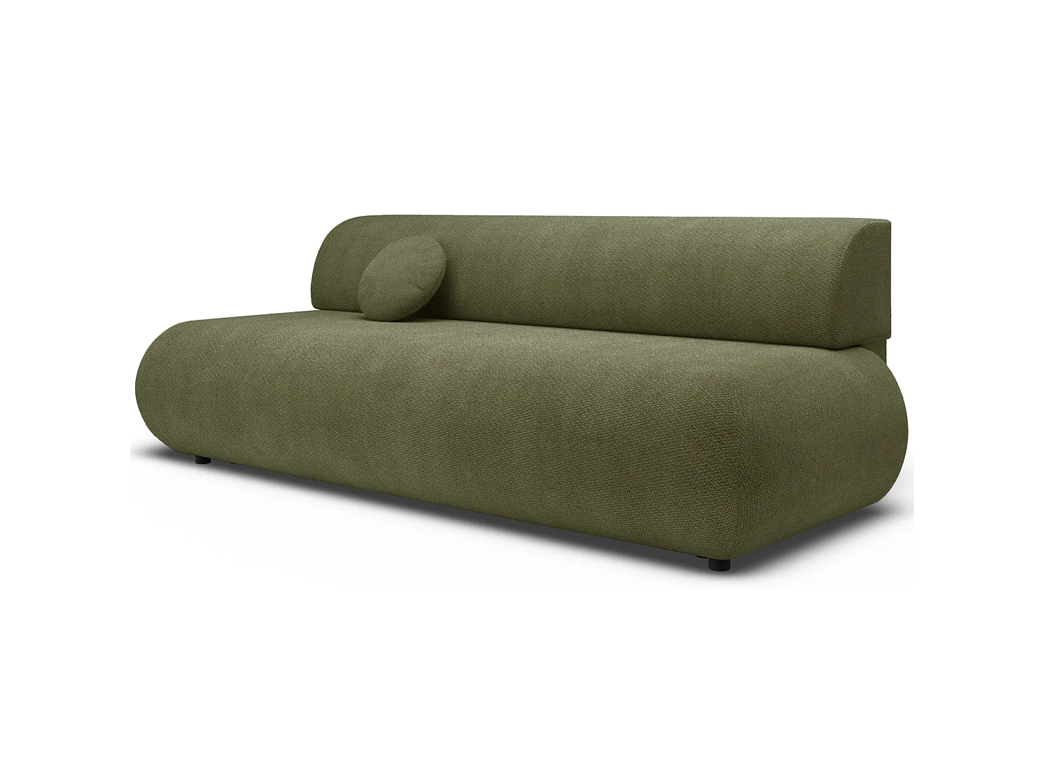 3-Sitzer Sofa mit Schlaffunktion – Chenille – Olivgrün – ARMONE