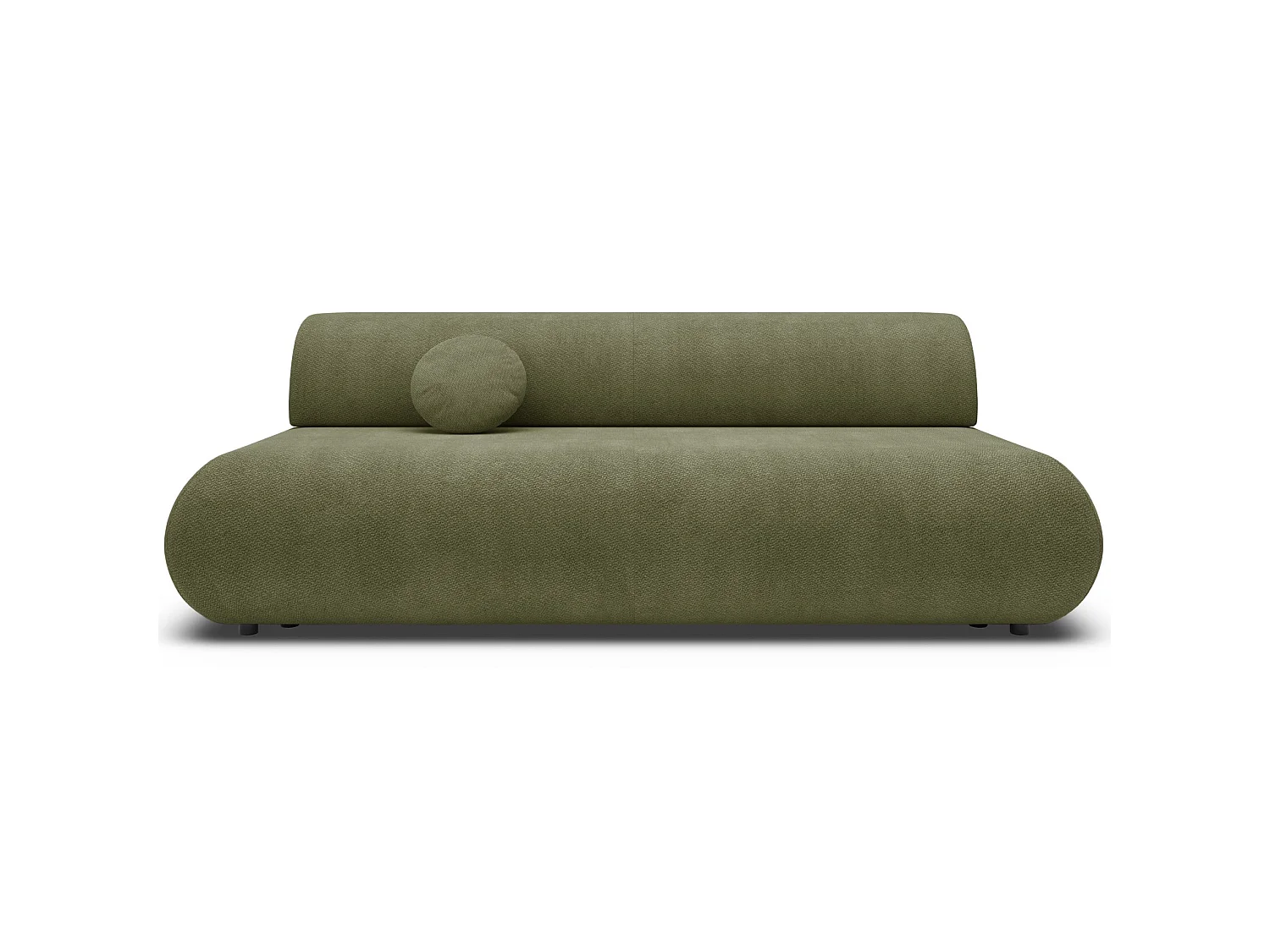 3-Sitzer Sofa mit Schlaffunktion – Chenille – Olivgrün – ARMONE