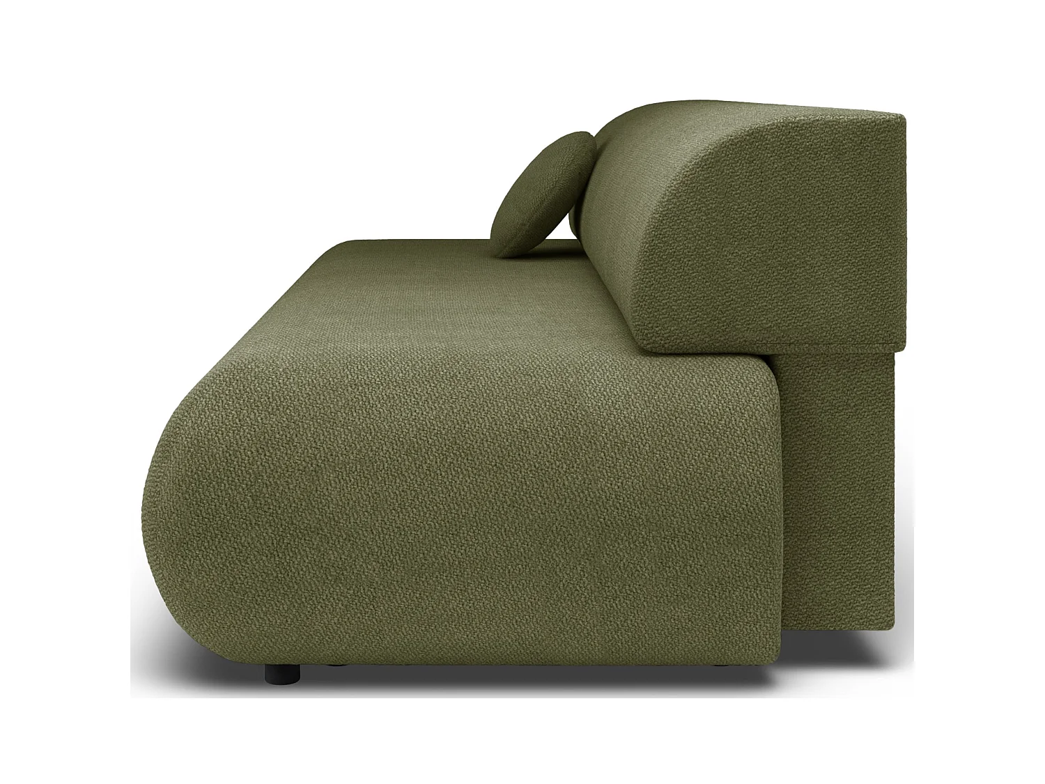 3-Sitzer Sofa mit Schlaffunktion – Chenille – Olivgrün – ARMONE