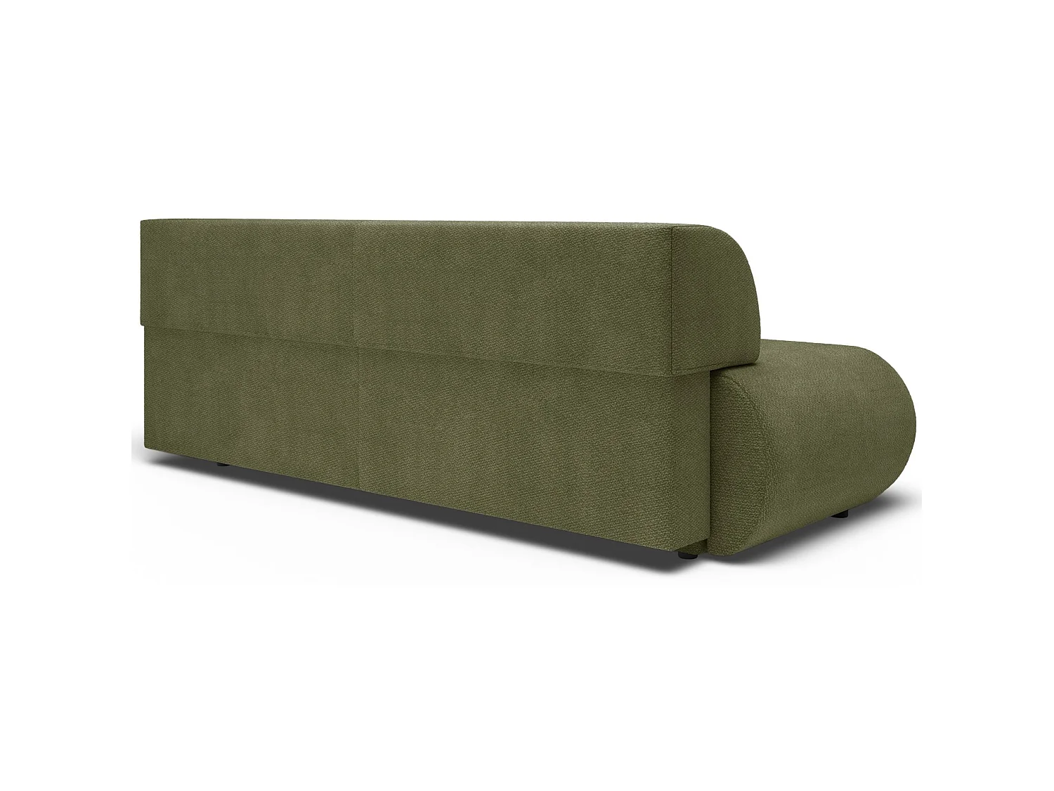 3-Sitzer Sofa mit Schlaffunktion – Chenille – Olivgrün – ARMONE