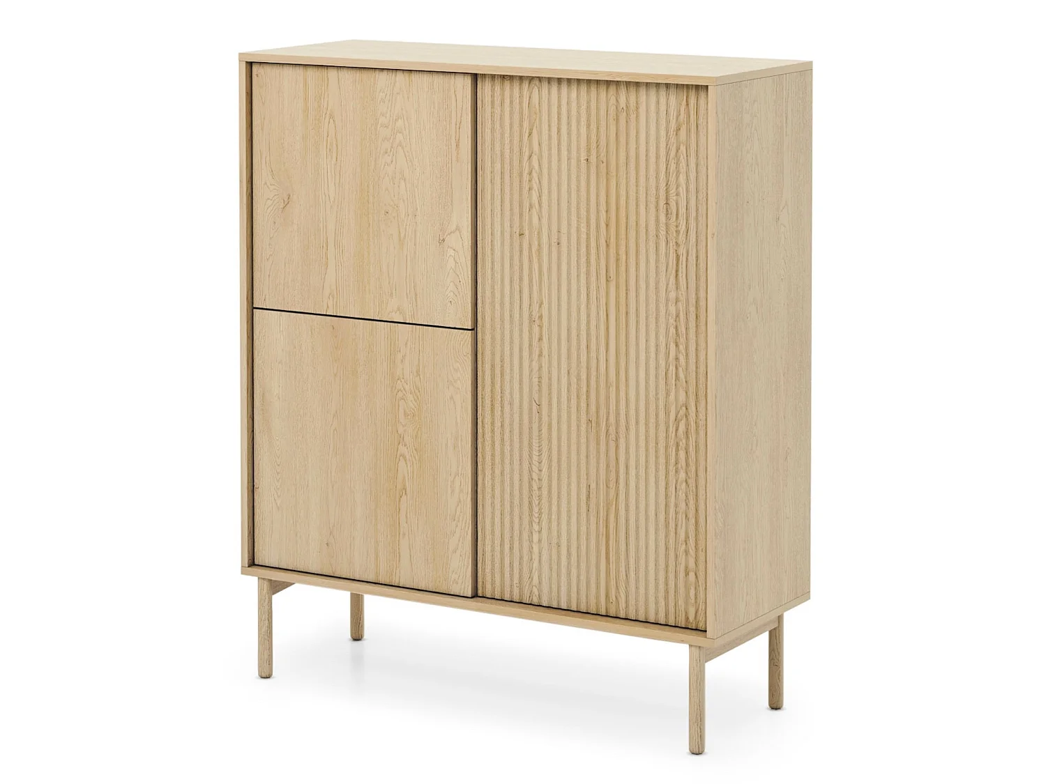 Highboard 3-türig, Cremona Eiche, 113 cm - TAVO