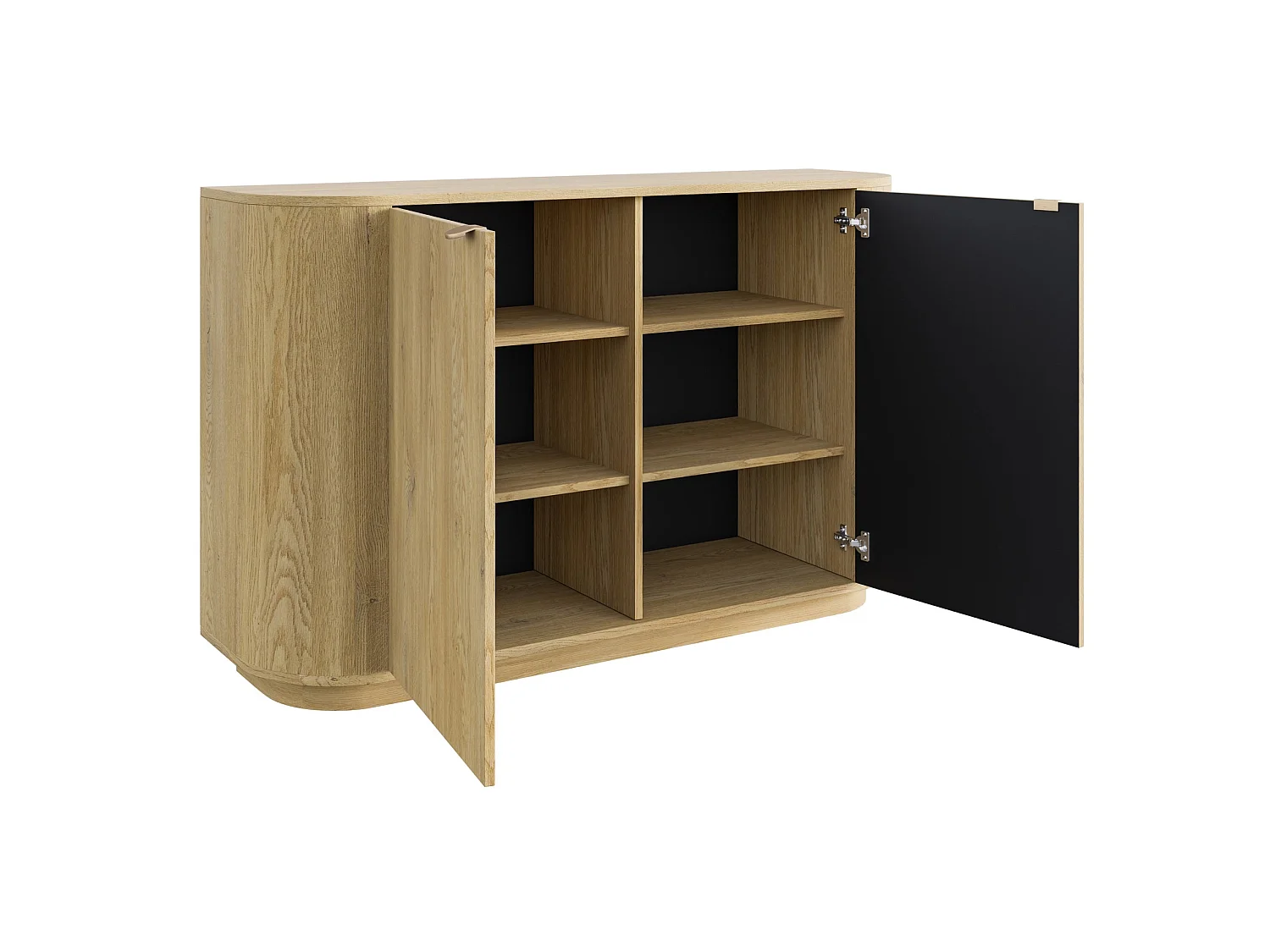 Sideboard 2-türig, Eiche Cremona Torro, 140 cm - CORU