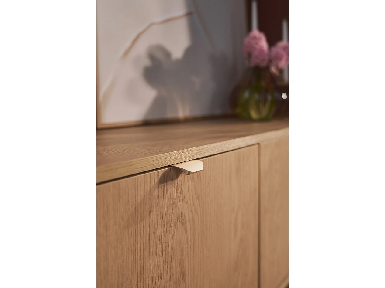 Dressoir met 2 deuren, Eiche Cremona Torro, 140 cm - CORU