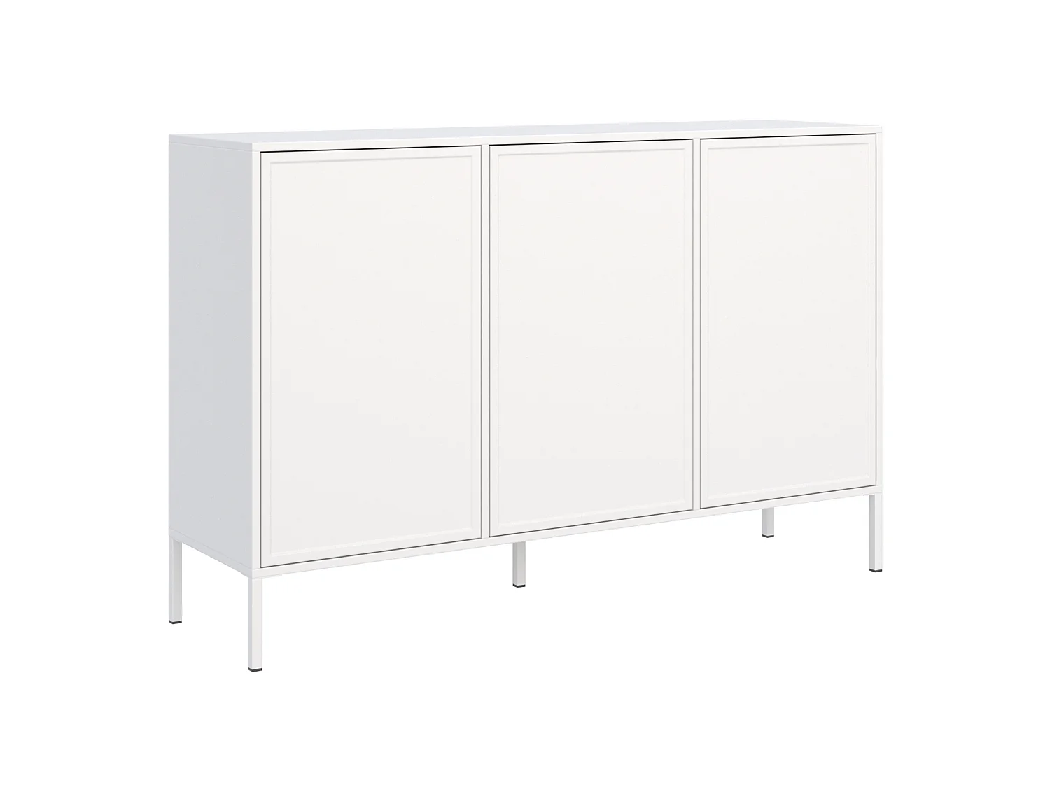 Sideboard 3-türig, Weiß, 150 cm - VELVETO
