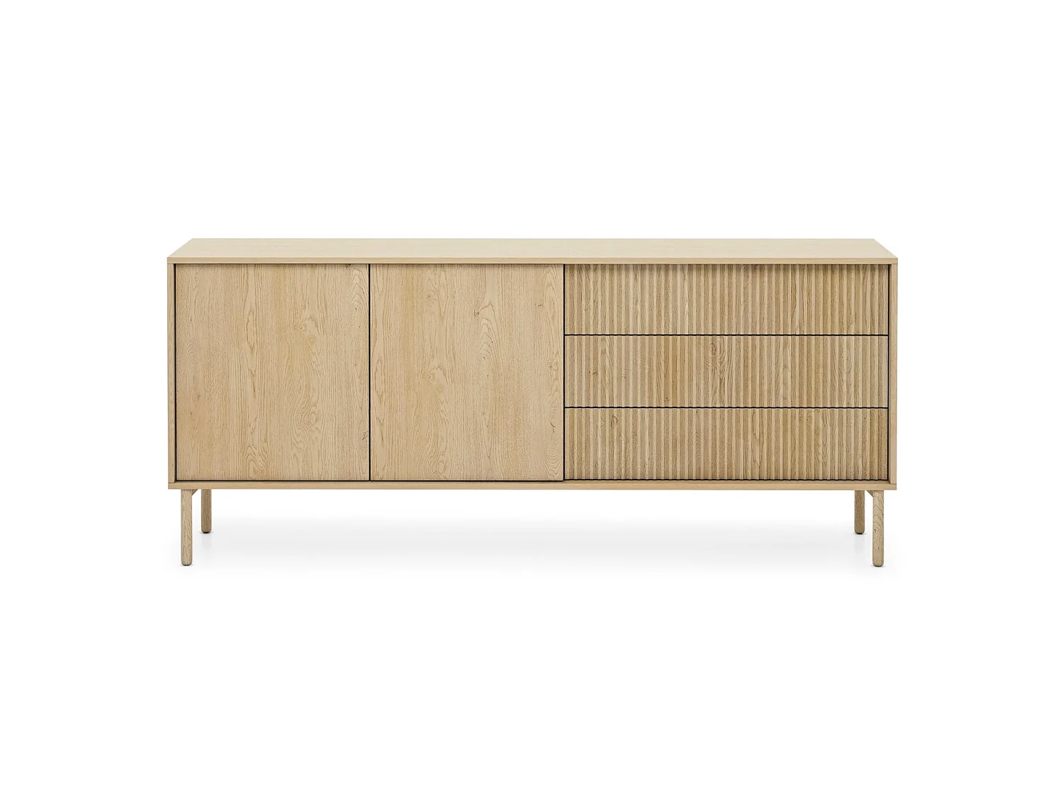 Sideboard 3-türig,3 Schubladen, Cremona Eiche, 187 cm - TAVO