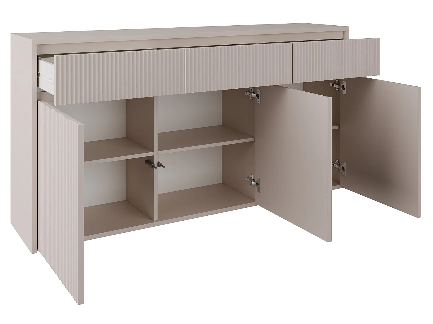 Dressoir 3-deurs – 3 laden – Kasjmier– 155 cm – VEMMMI