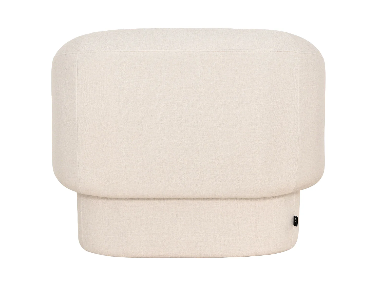 Fauteuil relax en velours facile d'entretien – Crème – BALISTY