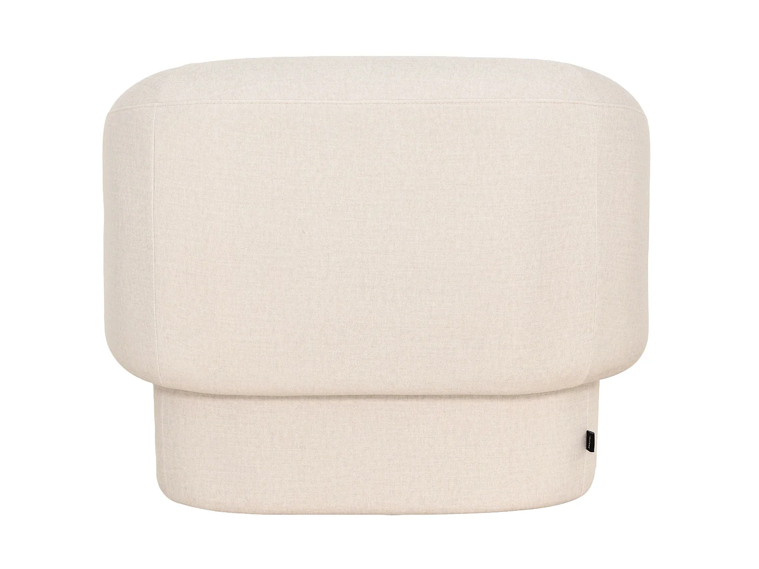 Fauteuil relax en velours facile d'entretien – Crème – BALISTY