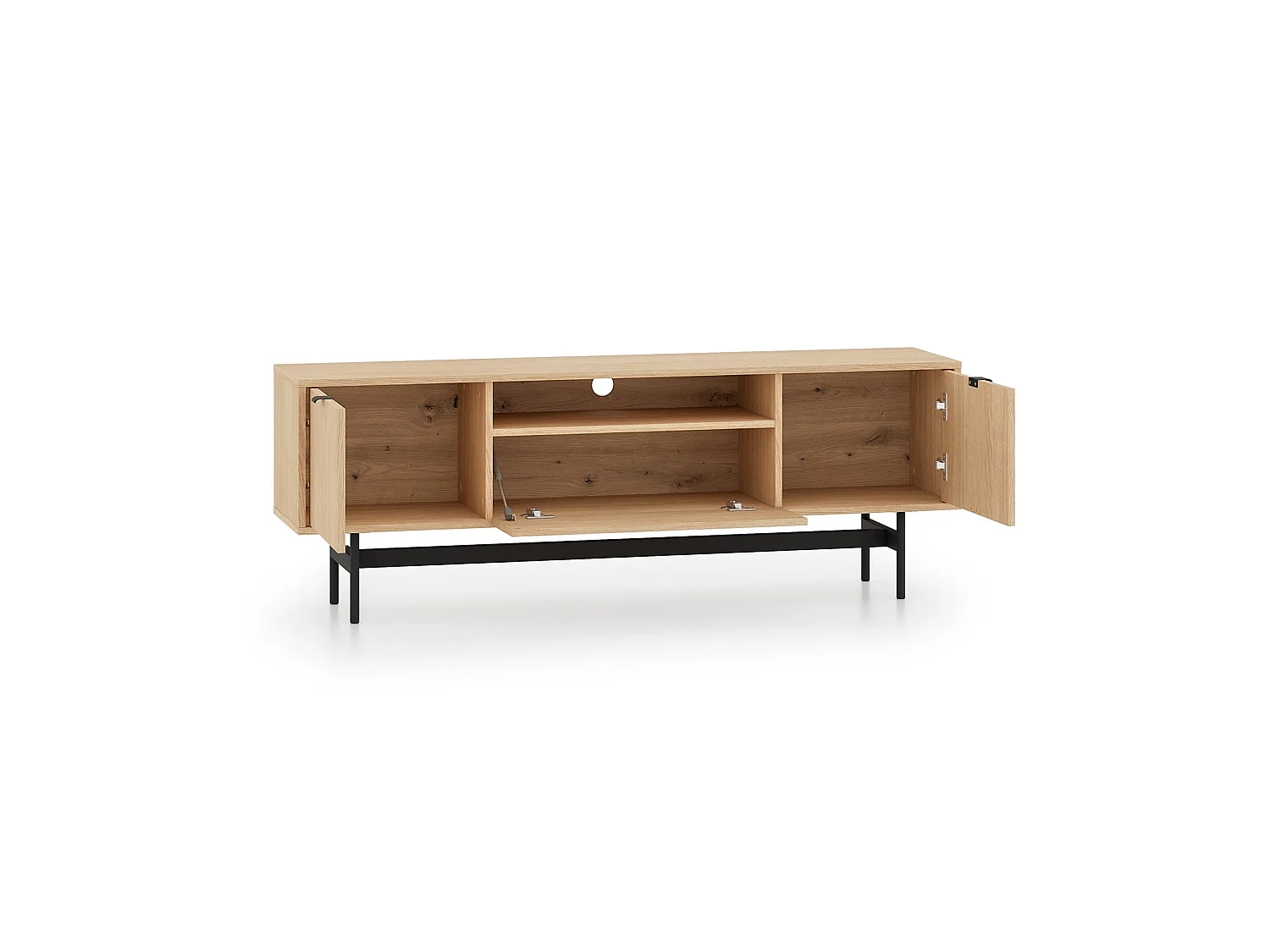 TV-Lowboard 3-türig - Eiche Mavelie - 150 cm - Heggers